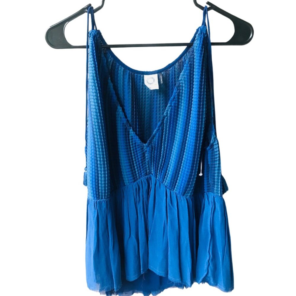 Akemi and Kin Blue Sleeveless Top Sx S